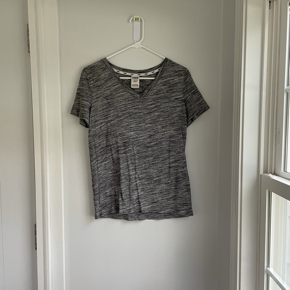 PINK Victoria’s Secret Grey T-Shirt - Small